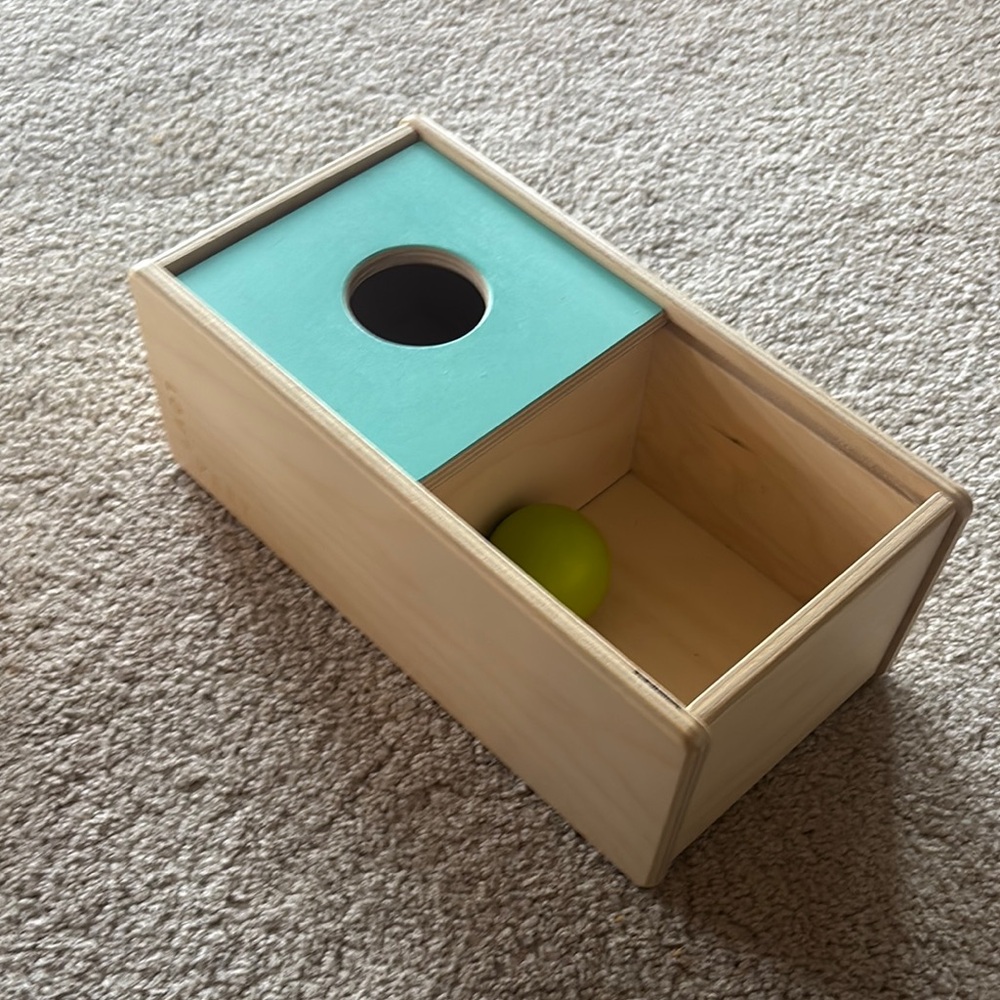 Lovevery Wooden drop Box with ball